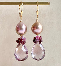 Load image into Gallery viewer, Gold Edison Pearls, AAA Ametrine &amp; Ruby on 14k gold filled