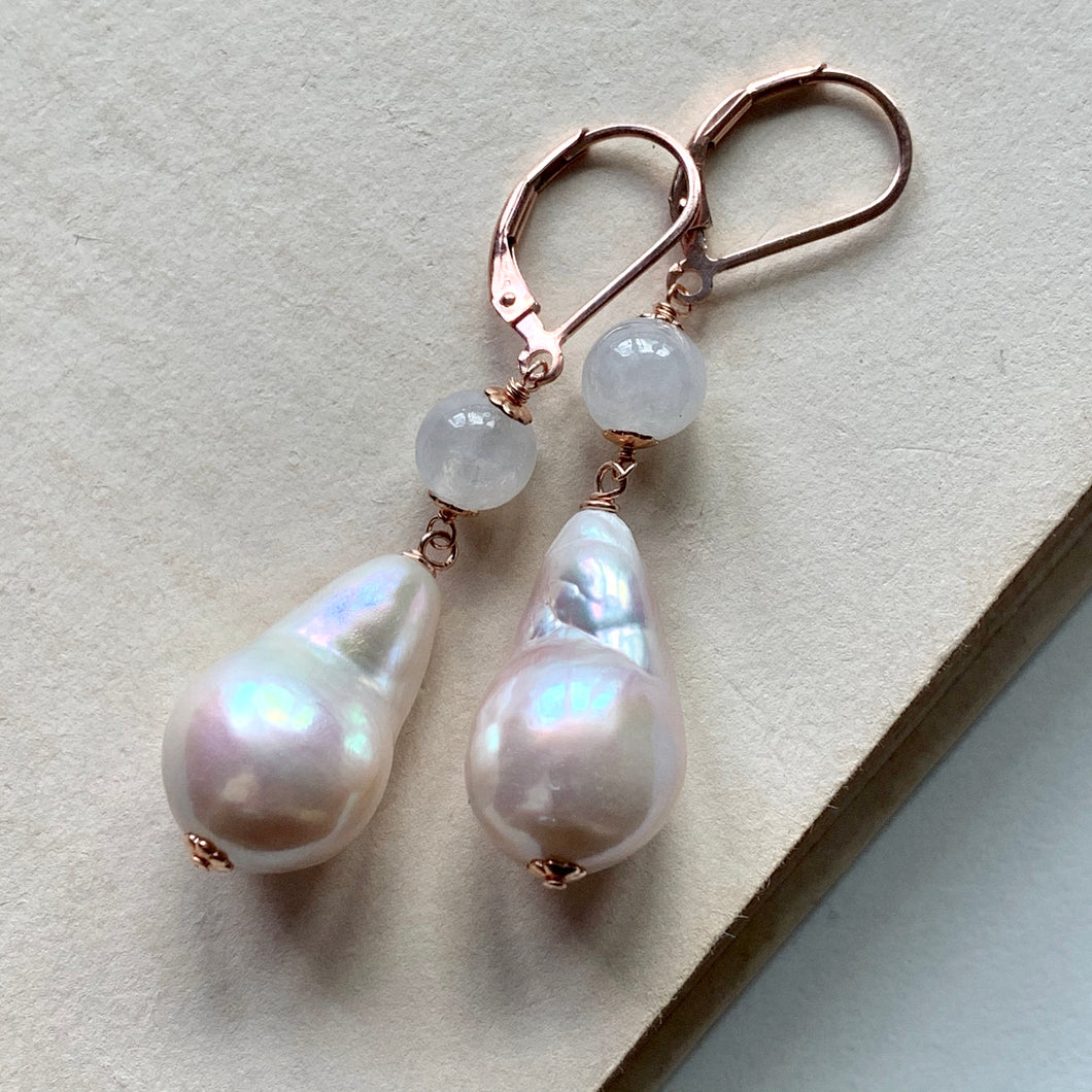 White Pearls Icy Jade 14kRGF