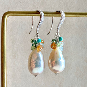 Summer Gems Edison White Pearls on Sterling Silver