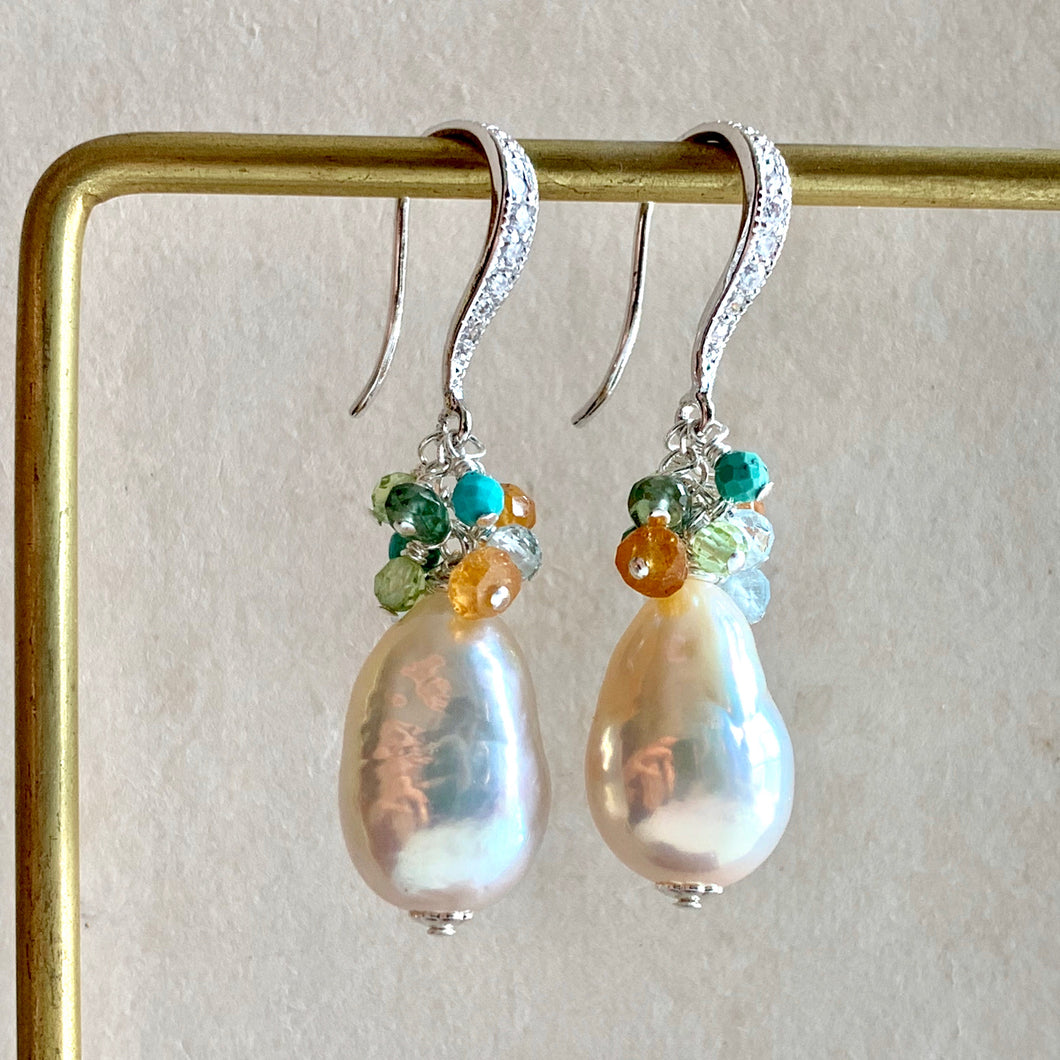 Summer Gems Edison White Pearls on Sterling Silver