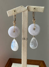 Load image into Gallery viewer, Lavender Jade, Pink Edison Pearls &amp; Gemstones Interchangeable 14kGF Earrings