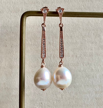 Load image into Gallery viewer, Freshwater Cream Pearls on Vintage-Inspired RGP Studs