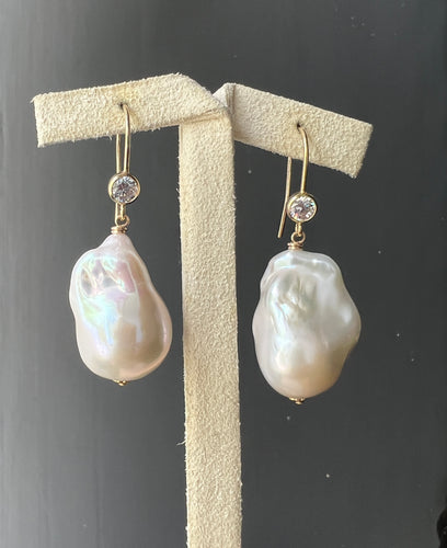 Ivory Baroque Pearl 14kGF Earrings