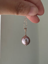 Load image into Gallery viewer, Purple-Pink Edison Pearl 14kRGF Necklace
