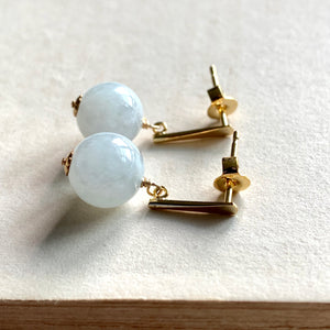 Simple Bar Studs & Jade
