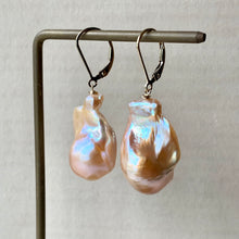 Load image into Gallery viewer, AAA Peach Baroque Pearls 14kGF Earrings