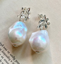 Load image into Gallery viewer, AAA White Baroque Pearls Sterling Silver