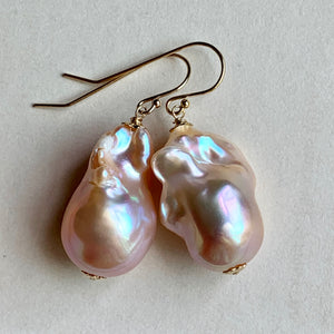 Peach AAA Baroque Pearls 14k Gold Filled