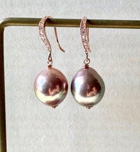 Load image into Gallery viewer, Unicorn Rainbow Lustre Edison Pearls Rose Gold