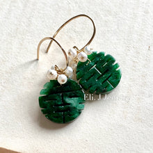 Load image into Gallery viewer, 喜喜 #4: Double Happiness Old-Mine Jade &amp; Pearls