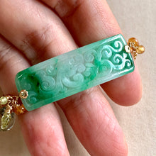 Load image into Gallery viewer, One-of-a-kind Type A Old Mine Jade &amp; Gems 14kGF Bracelet