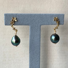 Load image into Gallery viewer, AA Tahitian Pearls on Cascading Flowers Studs