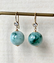 Load image into Gallery viewer, Floral Jade Earrings Pendant Set