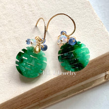 Load image into Gallery viewer, 喜喜 #8: Double Happiness Old-Mine Jade with Opal, Sapphire, Citrine
