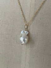 Load image into Gallery viewer, Small Ivory Baroque Pearl 14kGF Necklace