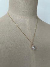 Load image into Gallery viewer, Two Pearls: Pink Edison &amp; Ivory Necklace 14kGF