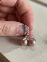 Load image into Gallery viewer, Pink Edison Pearl Dangle Earrings
