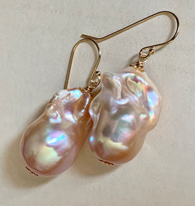 Peach AAA Baroque Pearls 14k Gold Filled