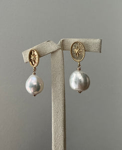 Ivory Freshwater Vintage Star Studs