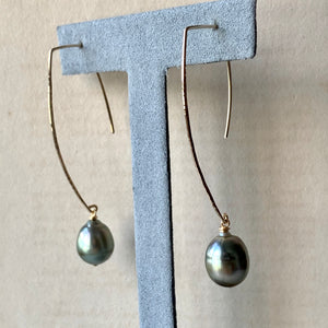 AAA Large Edison Pearls (Hand Forged) 14kGF Earrings