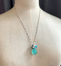 Load image into Gallery viewer, AAA Tahitian Pearl &amp; Ocean-Inspired Gems 925 Sterling Silver Necklace