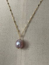 Load image into Gallery viewer, Plump Pink Edison Pearl 14kGF Necklace