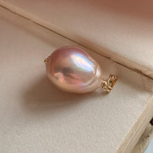 Load image into Gallery viewer, Large Peach Edison Pearl 14k Gold Filled Pendant