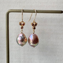 Load image into Gallery viewer, Unicorn Rainbow Lustre Edison Pearls &amp; Bee 14kGF