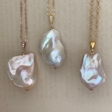 Load image into Gallery viewer, Big Baroque Pearl Necklaces: Cream &amp; Peach