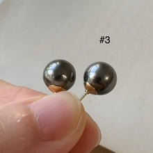Load image into Gallery viewer, AA Tahitian Pearl Studs 14kGF: #1-3