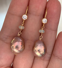 Load image into Gallery viewer, Rainbow AAA Edison Pearls Opal on 14k Gold Filled