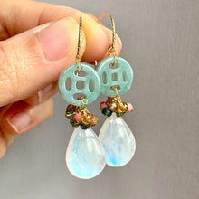 Load image into Gallery viewer, Type A Jade, Rainbow Moonstone &amp; Gems