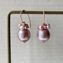 Load image into Gallery viewer, AAA Pink Edison Pearls, Rhodocrosite 14kRGF