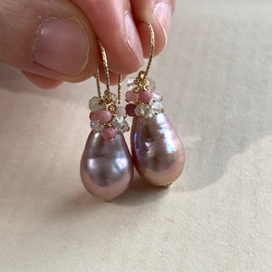 Pink Edison Pearls & Pink Gems