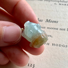 Load image into Gallery viewer, Jade Pendants: Green-Yellow Jade Piggie, Apple Green Mouse