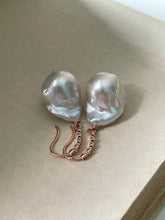 Load image into Gallery viewer, White Baby Baroque Pearls 14kRGF Earrings