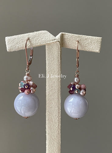 Lavender Jade Balls & Spinel, Rhodocrosite Gemstones