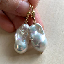 Load image into Gallery viewer, AAA Rainbow Lustre White Baroque Pearls on 14kGF