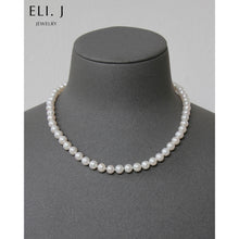 Load image into Gallery viewer, [Only One] Classic Ivory Pearl (7-7.5mm) Necklace 925 Silver