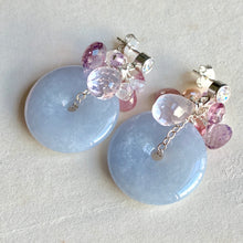 Load image into Gallery viewer, Lavender Jade Donuts &amp; Pink Gemstones for M.