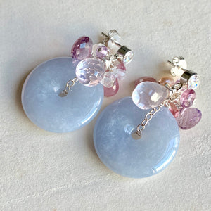 Lavender Jade Donuts & Pink Gemstones for M.