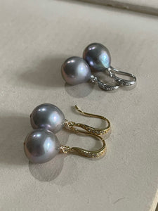 Silver Pearls in Gold & Silver