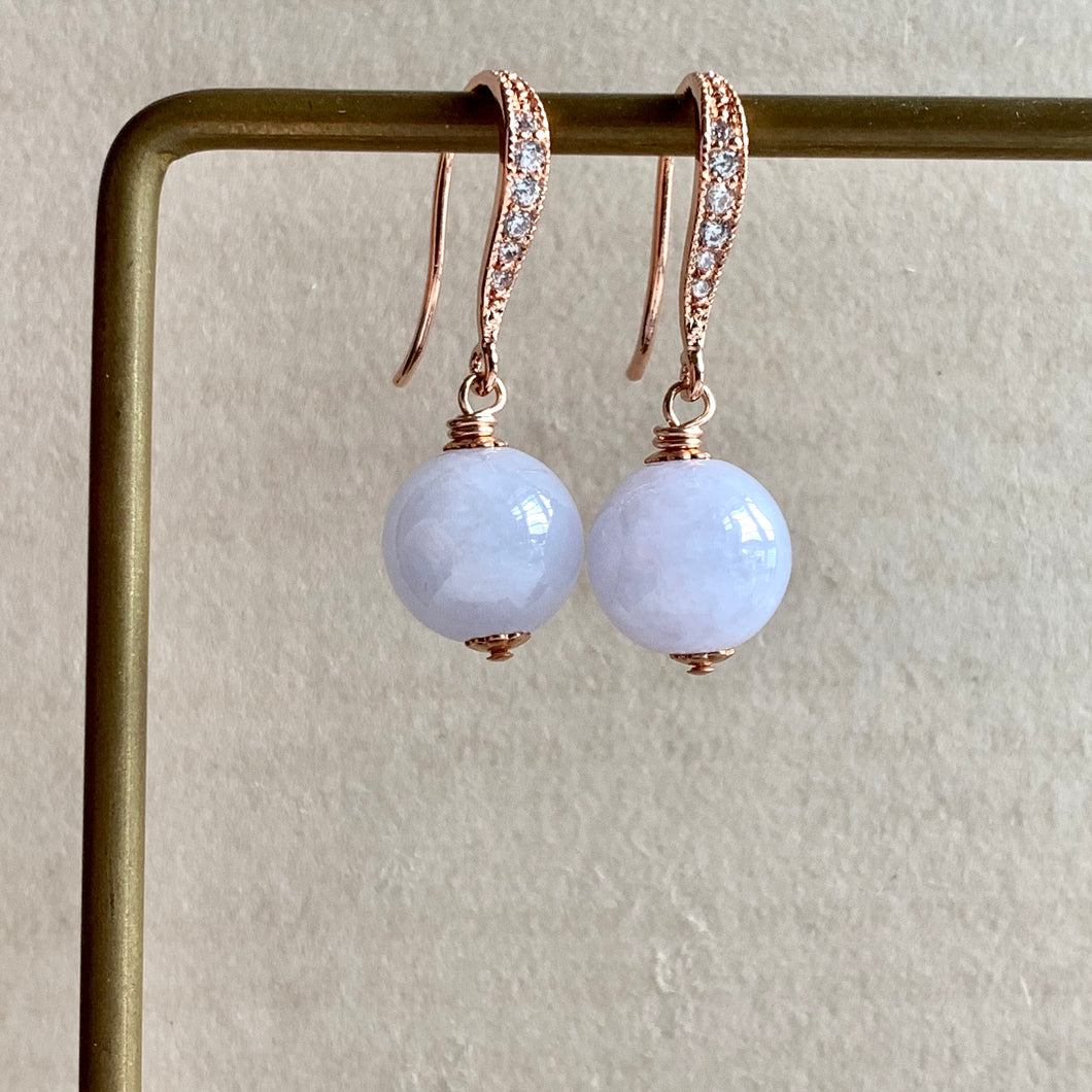 Simple Lavender Jade on Rose Gold