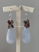 Load image into Gallery viewer, Eli. J Signature: Bluish Lavender Jade &amp; Tourmaline Earrings