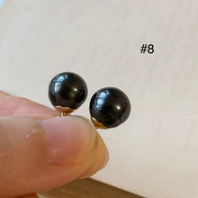 Load image into Gallery viewer, AA Tahitian Pearl Studs 14kGF: #7-9