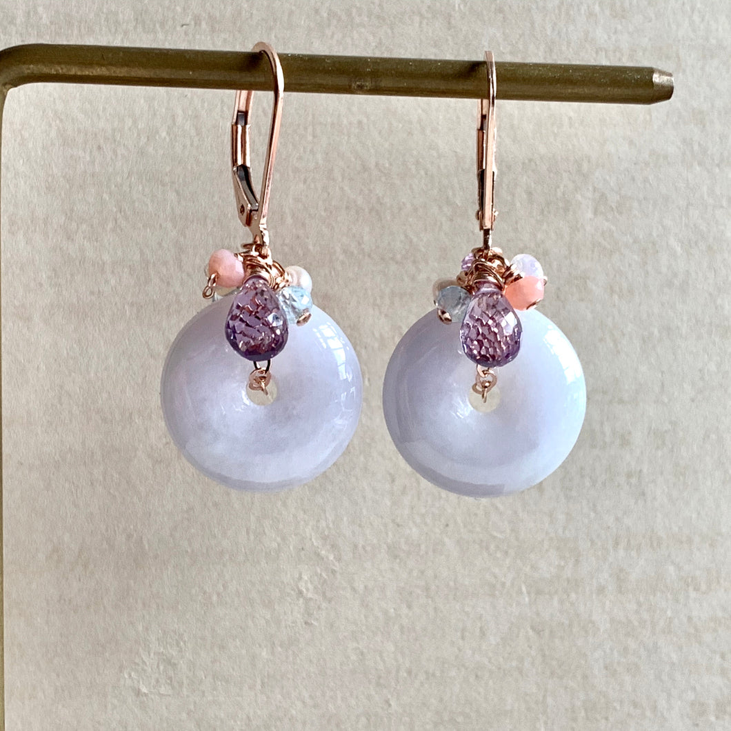 Type A Lilac Lavender Signature Earrings 14kRGF