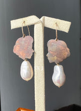 Load image into Gallery viewer, Women Supporting Women: Rare Vintage Brass Girl Charms &amp; Ivory Pearl Earrings