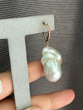 Load image into Gallery viewer, Big White Baroque Pearls 14kRGF Earrings