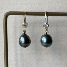 Load image into Gallery viewer, AAA Dark Tahitian Pearls on 14kGF Hooks