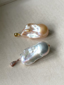 Big Baroque Pearl Pendants